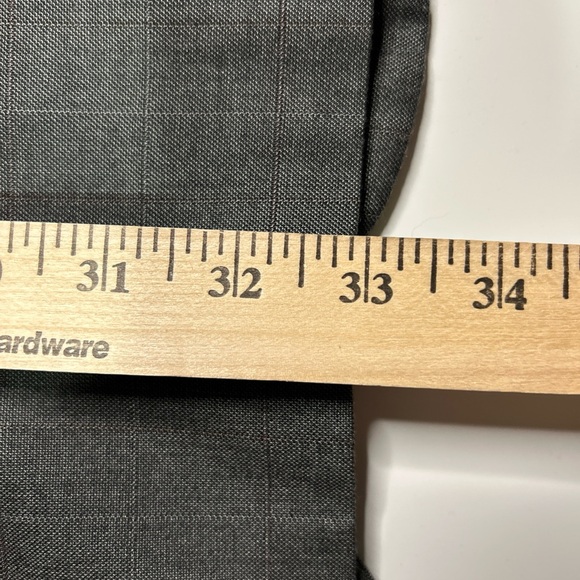 Vince Glen Plaid Suit Men’s 48L Designed In Italy Gray Pants 43 Easily Tailored - Picture 13 of 16